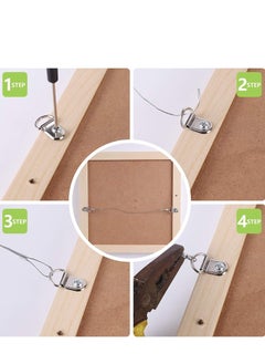 50 Pack D Ring Picture Frame Hanging Hangers with Screws for Picture Hanging, Home Decoration, Artwork, Picture Frame Hook, Photos, Mirrors, Hanging Clock - pzsku/ZFBDF69F90537C9E8DE38Z/45/_/1730270470/b7c31fc3-5a2b-44f5-870a-67cefd854cdc