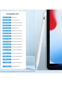 ماركة غير محددة قلم ستايلس لجهاز ايباد 2018-2024، قلم شحن سريع 20 دقيقة الجيل الثاني، حساسية الميل ورفض راحة اليد لايباد 6/7/8/9/10، ايباد برو 11 انش/12.9 انش، ايباد اير 3/4/5، ايباد ميني 5/6  - Image 2