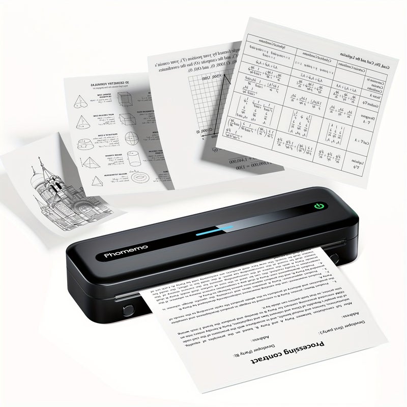 Purple Phomemo Wireless Mobile Printer Thermal Support 85 x 11 US Letter - Image 1