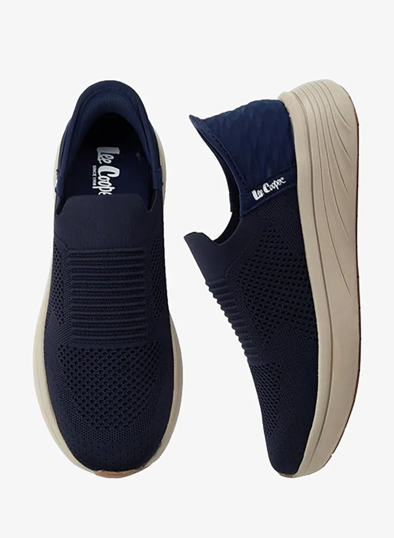 Men Textured Slip-On Sneakers