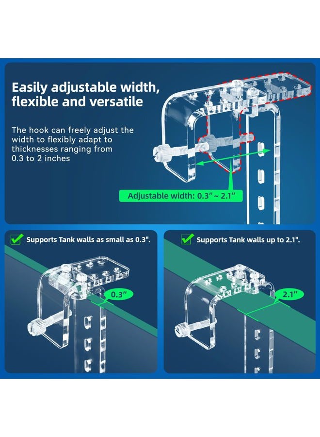 RunDuck Turtle Docks Large Adjustable Turtle Basking Platform for Aquatic Turtles, Design for Tanks 0.3"-2" Thick, Stable Construction,Slip-Resistant Ramp,Adjustable Ramp Direction (13'' x 6.9'') - Image 3