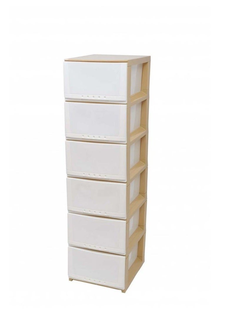 ALMUFARREJ Chest of 6 Drawers Multicolour  42×34×124 cm - Image 3