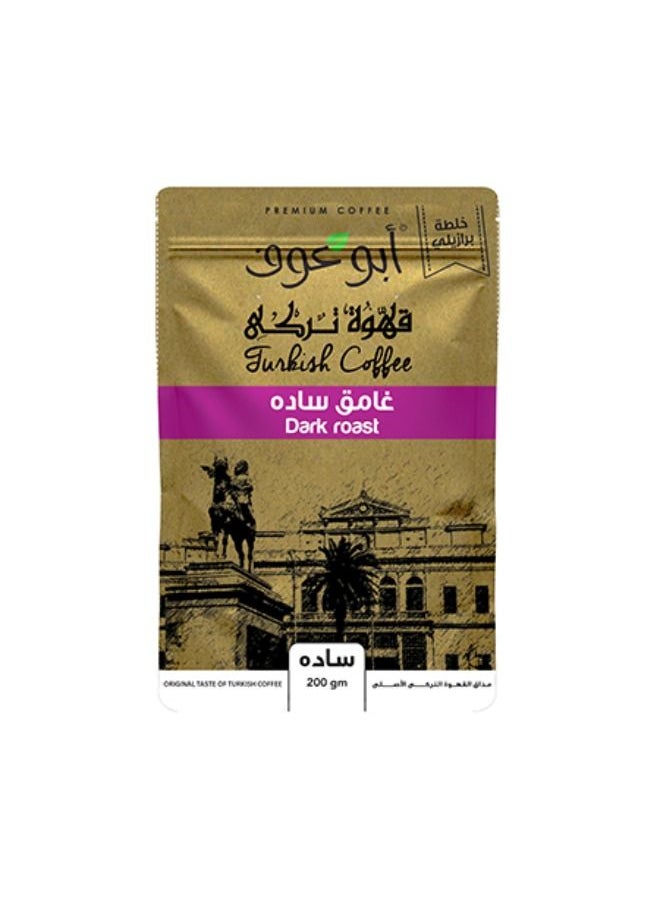 Abu Auf Coffee Plain Dark 200 Gm 