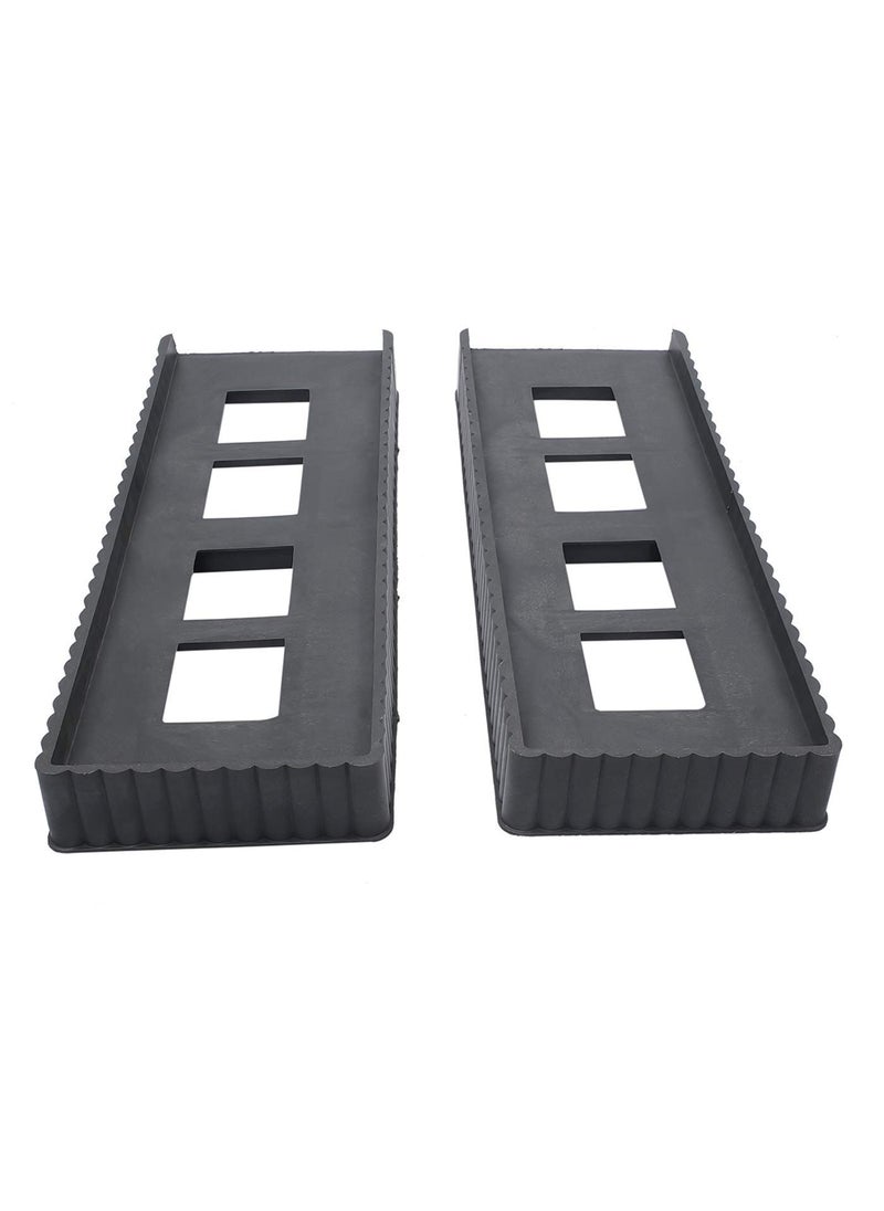 ImegaZ ImegaZ PVC Plastic Stand for Dressing Tables Wooden Furniture Almirahs Book Racks Office Cabinets 2 Pc Almirah Stand  - Image 1