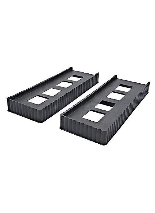 ImegaZ ImegaZ PVC Plastic Stand for Dressing Tables Wooden Furniture Almirahs Book Racks Office Cabinets 2 Pc Almirah Stand  - Image 4
