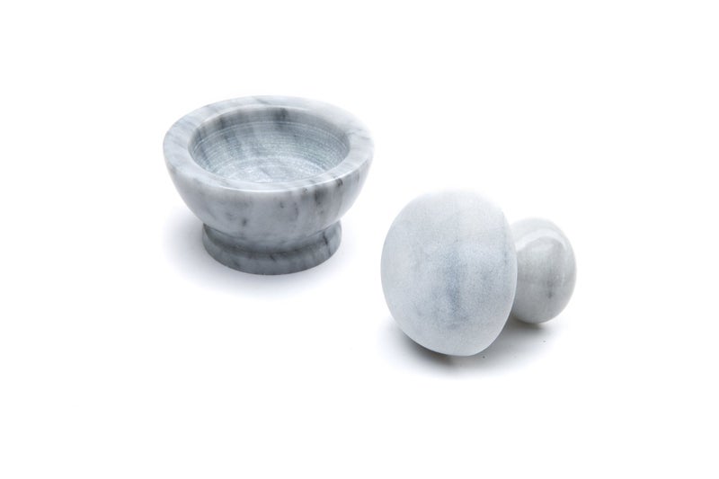 Fox Run Marble Mortar and Pestle, White - Image 4