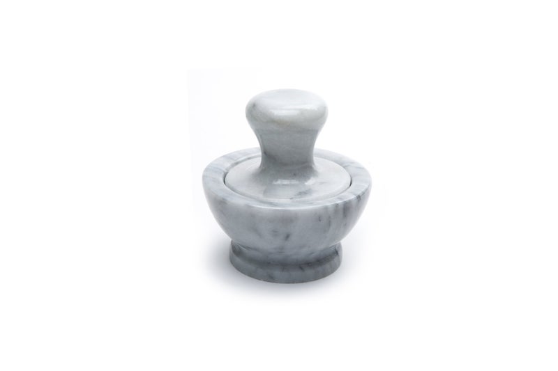 Fox Run Marble Mortar and Pestle, White - Image 1