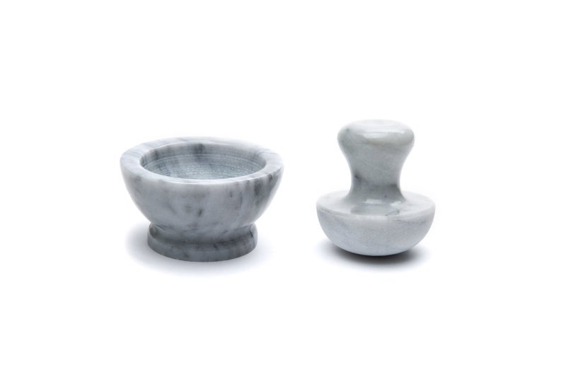 Fox Run Marble Mortar and Pestle, White - Image 3