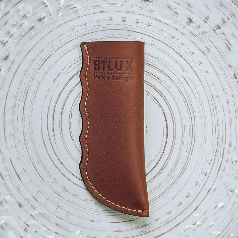 BTLUX Made in Georgia - Cast Iron Handle Cover- Extra Thick Leather Heat Resistant Handle Holder for Cast Iron Skillets, Pans - Image 5