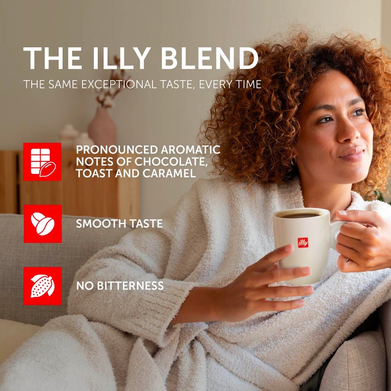 Illy Whole Bean Coffee, Intenso Bold Roast - Bold & Flavorful - 100% Arabica - Whole Beans - Pressurized Packaging Sealed for Freshness - 8.8oz can (Pack of 6) - Image 5