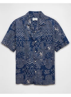 American Eagle Printed Button-Up Regular Fit Poolside Shirt  - Image 2