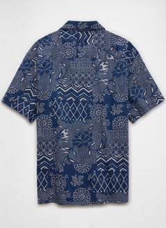 American Eagle Printed Button-Up Regular Fit Poolside Shirt  - Image 5