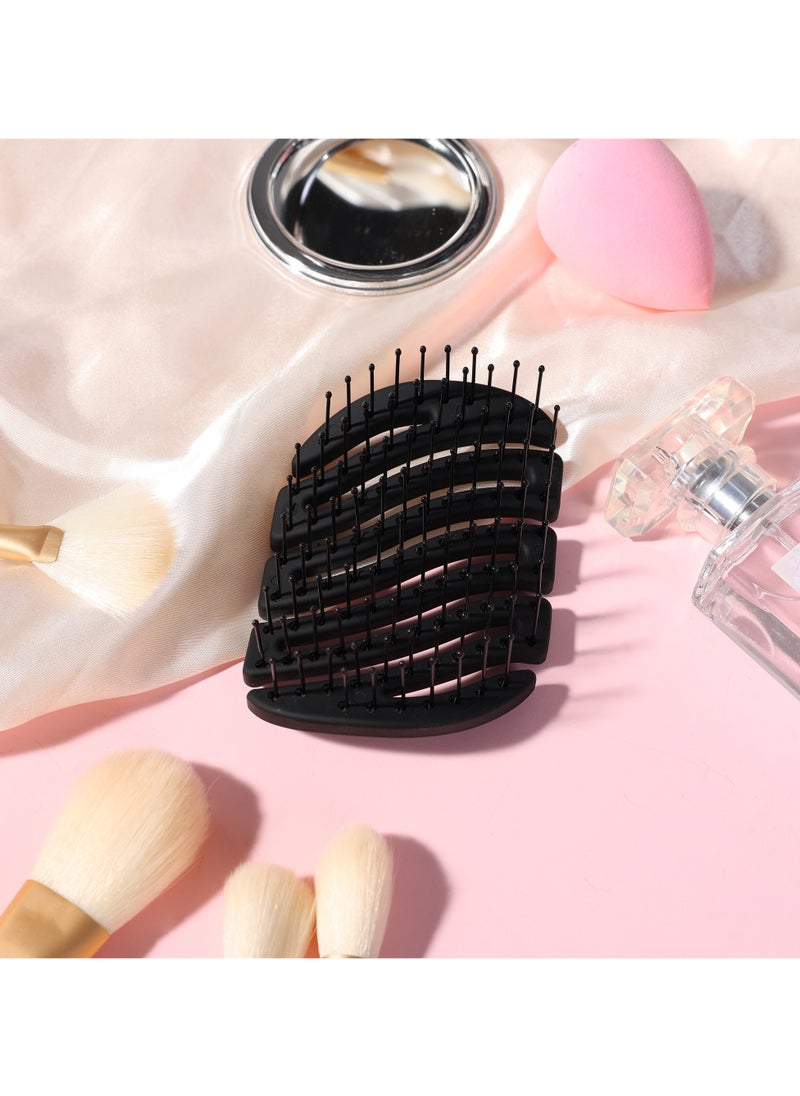 Sister Young - Sister Young MILA NV BLACK - Mini Hair Brush for Women & Men | Compact Travel Hairbrush for Wet & Dry Hair | Detangling Paddle Brush for Thick, Curly & Straight Hair - Image 1