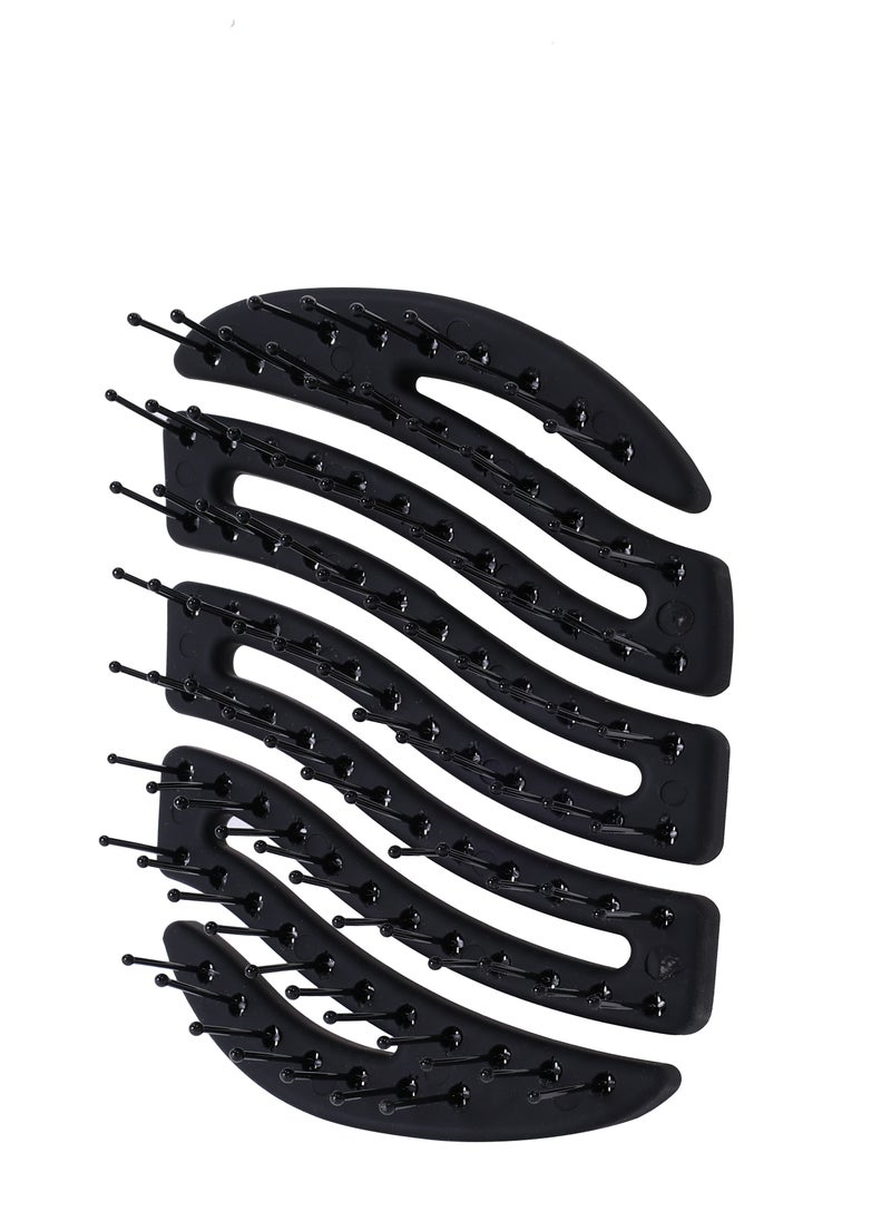 Sister Young - Sister Young MILA NV BLACK - Mini Hair Brush for Women & Men | Compact Travel Hairbrush for Wet & Dry Hair | Detangling Paddle Brush for Thick, Curly & Straight Hair - Image 1