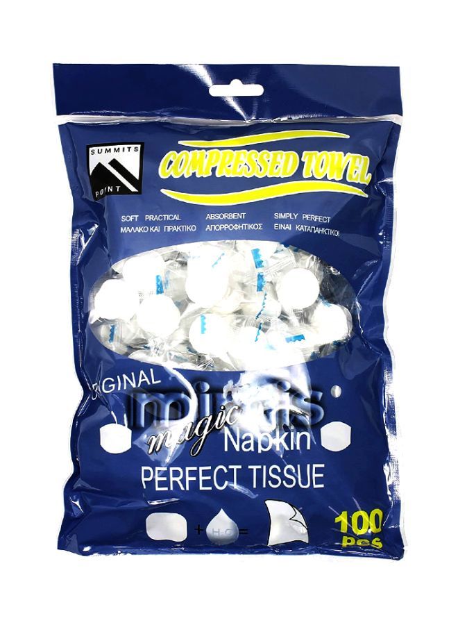 NIBEMINENT 100-Piece Disposable Compressed Towel Tablets  - Image 1