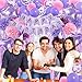 ZERODECO Pink Purple Birthday Party Decorations for Women Girls Happy Birthday Banner Pompoms Balloon Arch Fringe Curtain Party Dcor for Baby Girls Women Purple Pink Party - Image 4