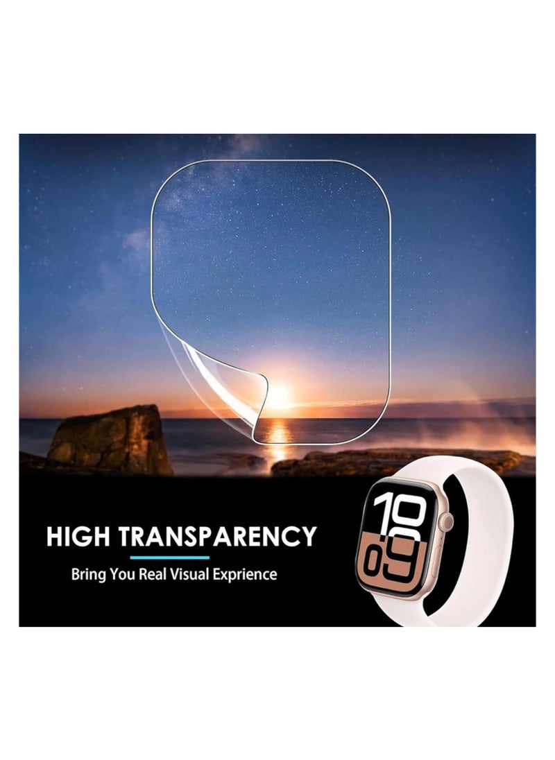 O Ozone Screen Protector for Apple Watch Series 10 42mm Premium TPU Soft Full Coverage Film [2 Pack] Full Screen Coverage Bubble Free Anti-Scratch HD Film  - Image 5