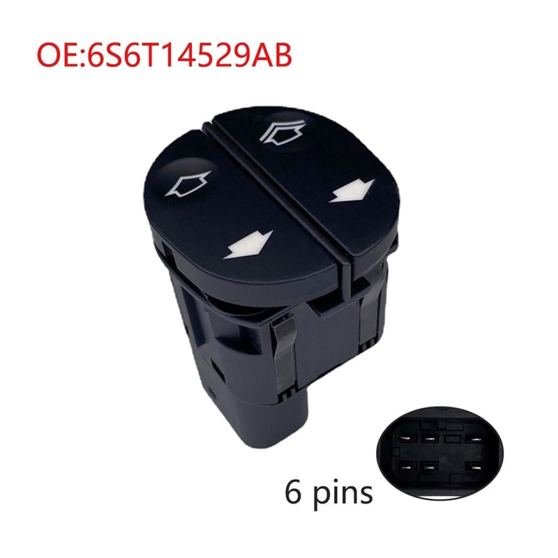 Electric Window Lifter Control Switch Regulator Button Parts Compatible with Fiesta Compatible with Fusion KA Puma Transit 6S6T14529AB CAE Accessories - Image 2