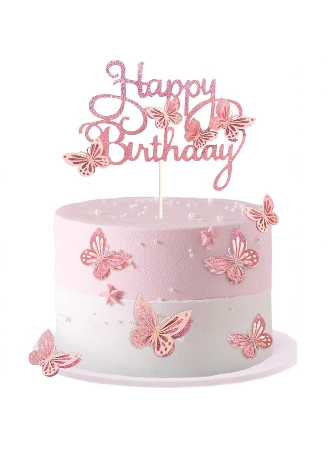 New Year Cake - Birthday Cake Decoration - Rose Red - Party Supplies, Baking Decoration, Gift - Image 2