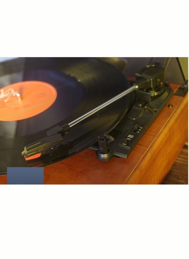 Generic - Record Player Portable Suitcase Record Player Blutooth 3-Speed Vintage Turntable Built-in 2 Stereo Speakers - Image 1
