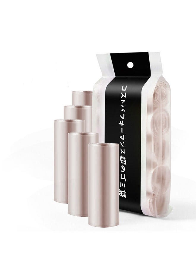 100 قطعة/5 لفات كيس قمامة كبير سميك أسود 45×50 سم