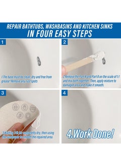 Ankita Tub Tile And Shower Repair Kit Fiberglass Repair Kit And Porcelain Repair Kit For Sink Shower And Cracked Bathtub Scratches Bathtub Refinishing Kit White  - Image 5