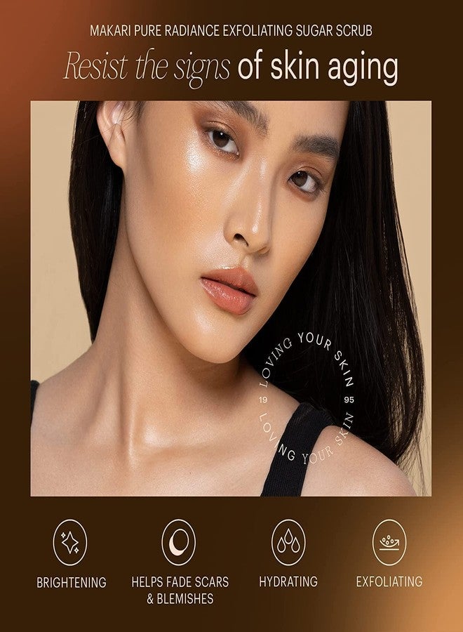 Makari Pure Radiance Exfoliating Face Scrub (5.92 fl oz) | Exfoliating Body Scrub | Skin Care Hand and Body Exfoliator with Papaya, Pineapple and Pomegranate Exfoliant - Image 3