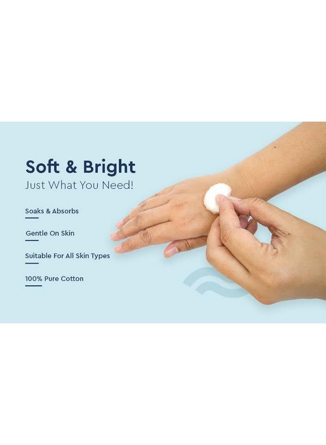 Multicolor Soft Cotton Balls for Face Cleansing & Makeup Removal - Luxurious Softness for Daily Skincare (Pack of 3) (50 Pcs Each Pack) - Image 5