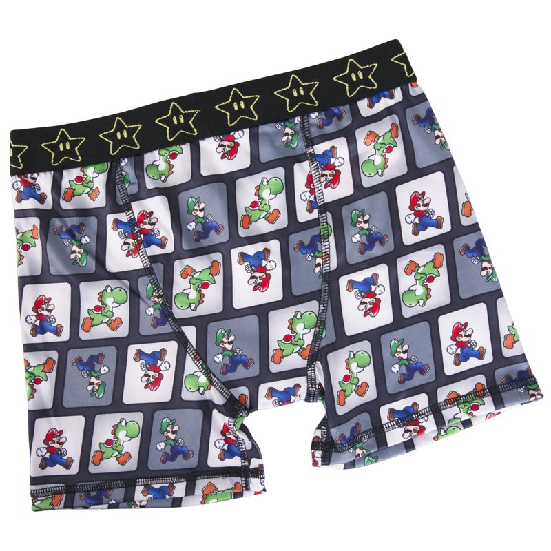 Nintendo Super Mario Athletic Boxer Briefs with Mario, Luigi, Toad, Yoshi, Peach & Bowser, Sizes 4, 6, 8, 10 and 12 - Image 4