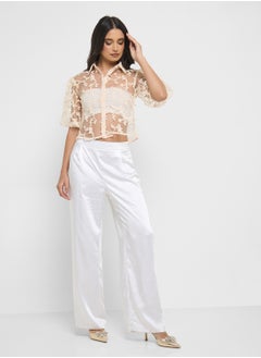 ELLA Sheer Button Down Shirt  - Image 4