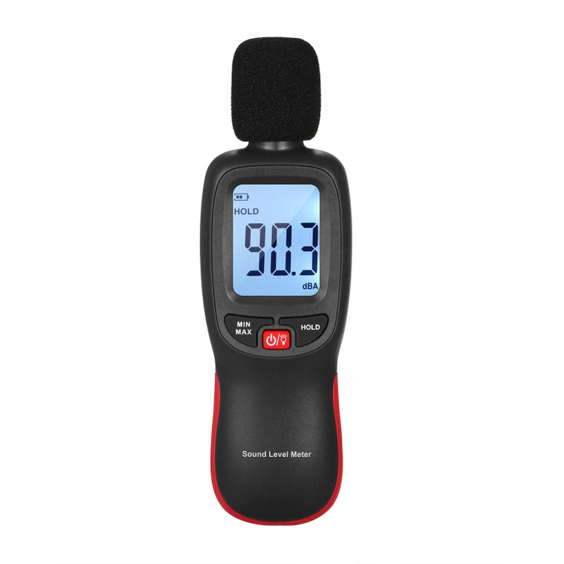 Mini LCD Digital Noisemeter Sound Level Meter 30-130dB Noise Volume Measuring Instrument Decibel Monitoring Tester with Max/Min/Data Hold Mode - Image 1