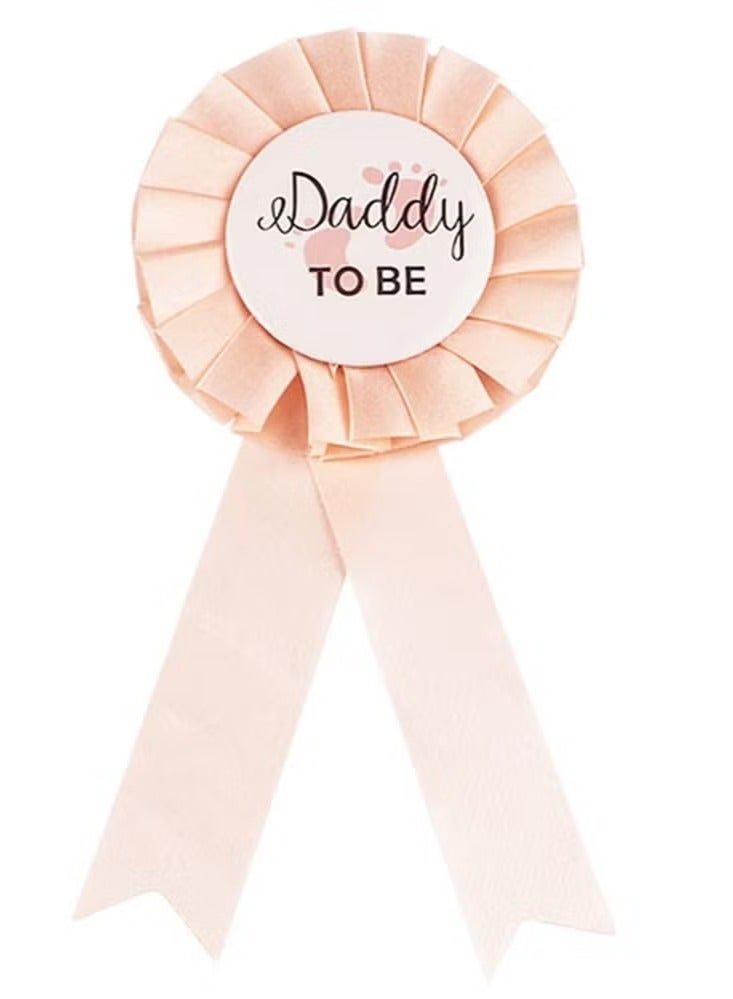 Baby Shower Decorations for Mommy to Be Headband with Mommy To Be Sash and Daddy To Be Badge-for Baby Shower Party Favors Gender Reveals Party Gifts