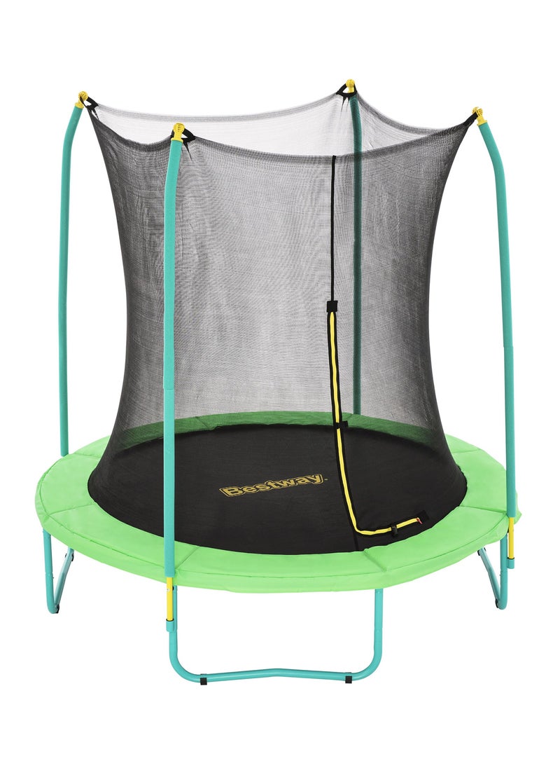 Bestway Bestway Trampoline Xtreme Air 244X250cm for Ages 6+ | Outdoor Trampoline | Fast & Easy Set up | Improves Balance, Coordination and Strength | Bouncing Play for Kids  - Image 1