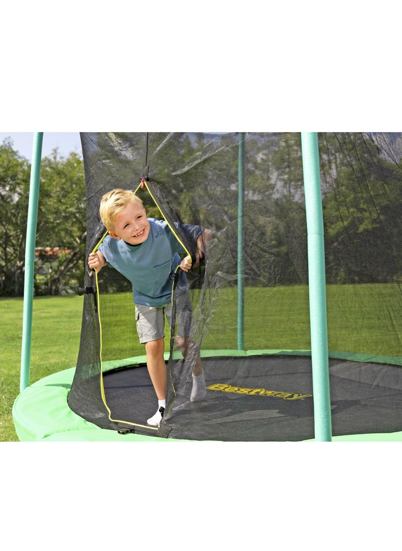 Bestway Bestway Trampoline Xtreme Air 244X250cm for Ages 6+ | Outdoor Trampoline | Fast & Easy Set up | Improves Balance, Coordination and Strength | Bouncing Play for Kids  - Image 3