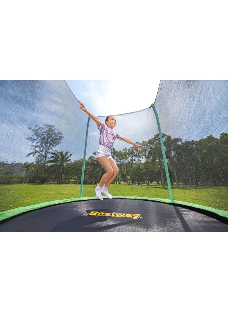 Bestway Bestway Trampoline Xtreme Air 244X250cm for Ages 6+ | Outdoor Trampoline | Fast & Easy Set up | Improves Balance, Coordination and Strength | Bouncing Play for Kids  - Image 4