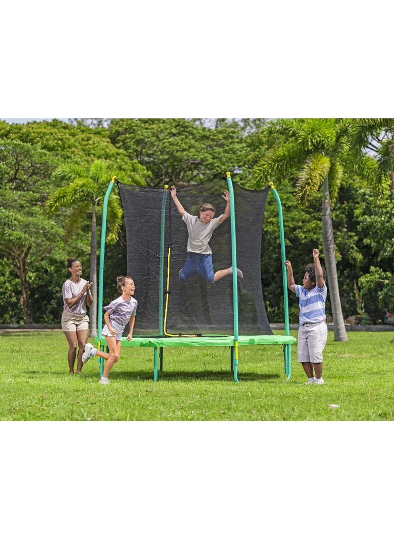 Bestway Bestway Trampoline Xtreme Air 244X250cm for Ages 6+ | Outdoor Trampoline | Fast & Easy Set up | Improves Balance, Coordination and Strength | Bouncing Play for Kids  - Image 5
