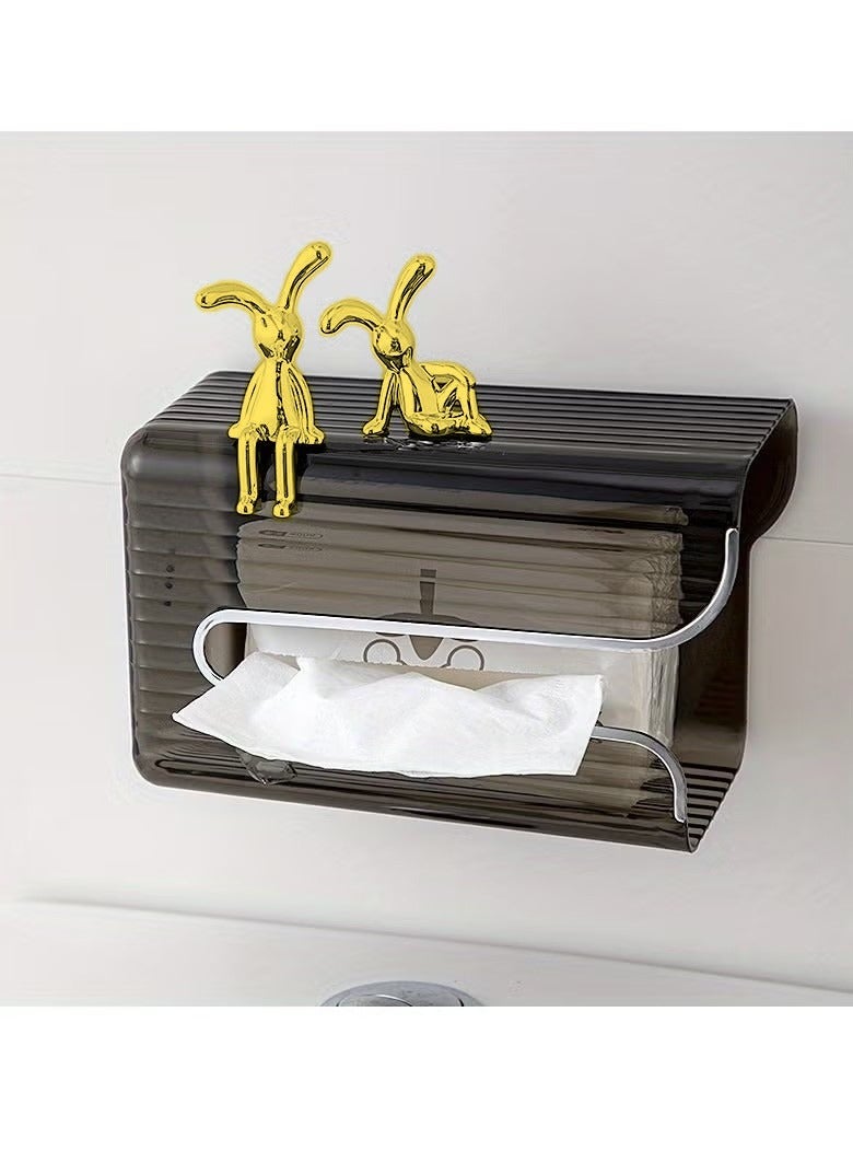 مجموعة من قطعتين من ديكورات السيارة على شكل أرنب جالس غريب الأطوار - تصميم رائع بأرجل طويلة، وديكور وحدة التحكم المركزية، وزخارف داخلية مخصصة لمقصورة سيارة ممتعة ومرحة - Image 2