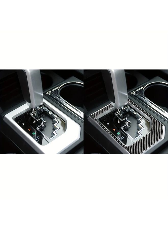 Black Carbon Fiber Shift Panel Trim For Toyota Tundra 2014 2021 Interior Upgrade - Image 3