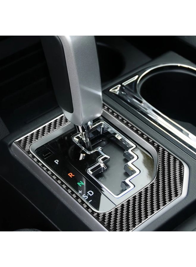 Black Carbon Fiber Shift Panel Trim For Toyota Tundra 2014 2021 Interior Upgrade - Image 4