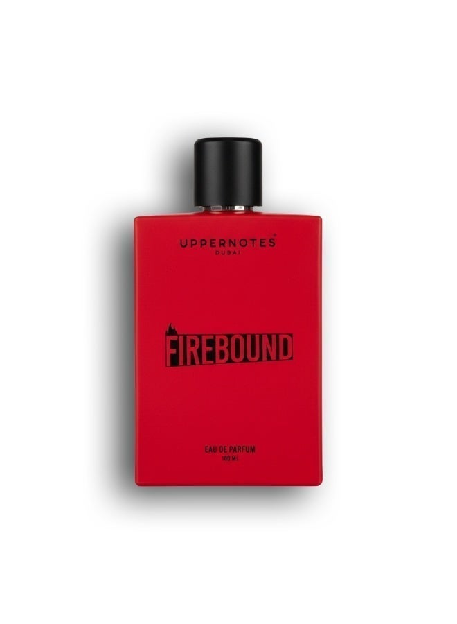 UpperNotes FireBound EDP Unisex Perfume 100ml | Hibiscus Damask Rose Cinnamon Vanilla Leather | Intense Sensual Long Lasting Night Fragrance UAE - Image 5
