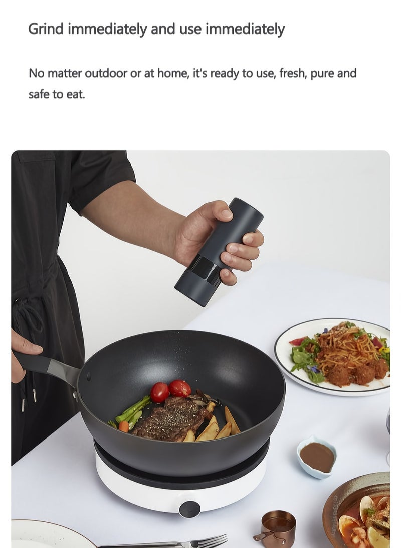Huohou Electric Grinder Automatic Mill Pepper And Salt LED Light 5 Modes Peper Spice Grain Pulverizer For Cooking  - Image 3