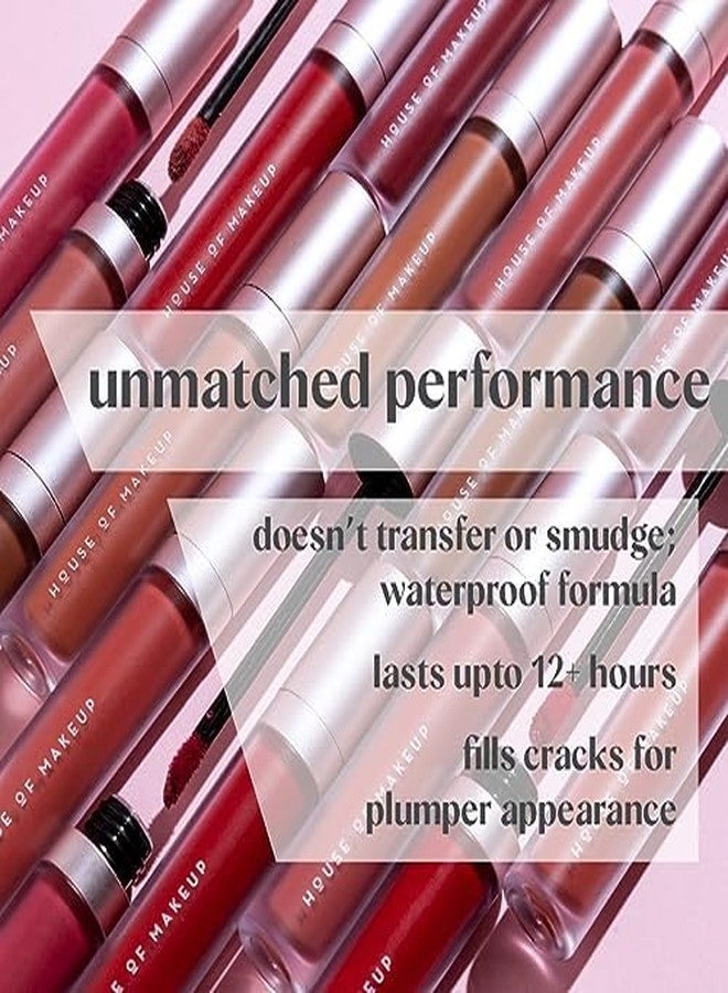 House Of Makeup Hydrating Liquid Lipstick | Nude Lipstick Shades | Comfy Liquid Lipsticks For Women | Everyday Nude Shade Lipstick | Liquid Matte Lipstick | 5 ml | (Honey Coral) - Image 2