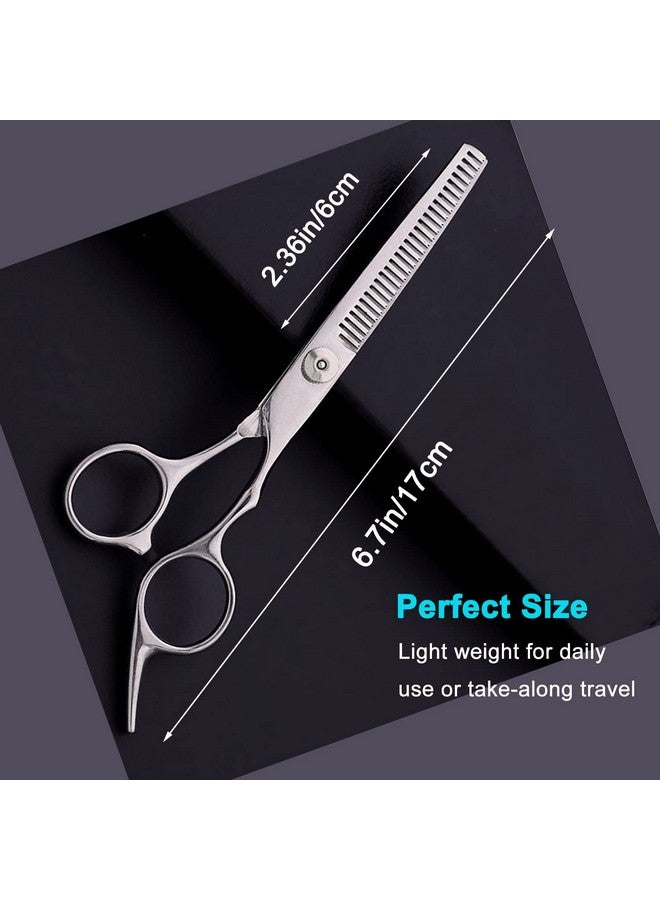 Avenoir Hair Thinning Shears, Hair Cutting Scissors (6.7 Inches) with Fine Adjustable Tension Screw and 1 Piece Wipe Cloth - Image 3