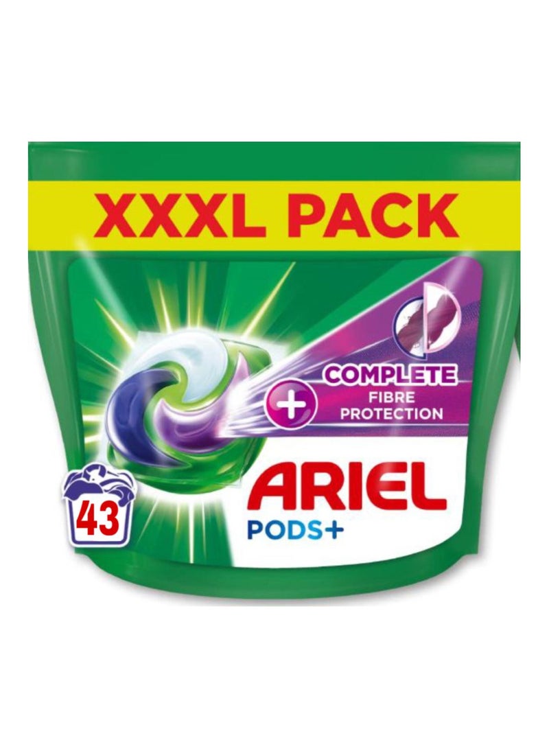 اريال أغطية غسيل Ariel All in 1 PODS، 43 غسلة، حماية الألياف