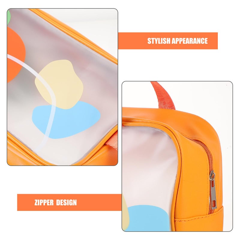2pcs Transparent Travel Toiletry Bag For Women Cosmetic Organizer With Moisture Separation Lightweight - Image 4