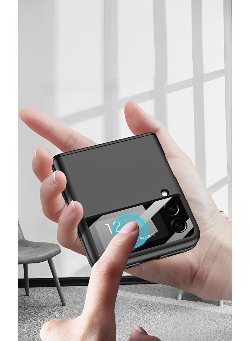 REOCLE Aero Flex Samsung Galaxy Z Flip 4 Case with Hinge Protection Protective Slim Cover Protective Body with Hinge Protector for Samsung Galaxy Z Flip 4 - Image 3