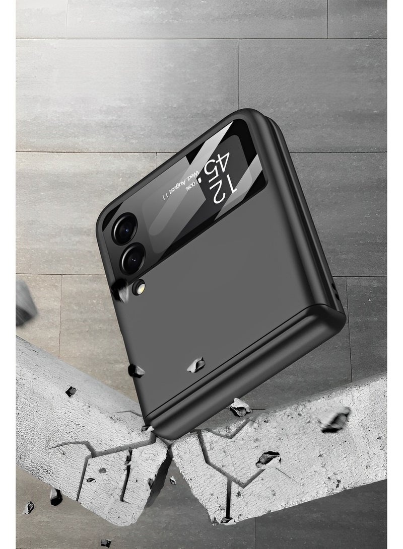 REOCLE Aero Flex Samsung Galaxy Z Flip 4 Case with Hinge Protection Protective Slim Cover Protective Body with Hinge Protector for Samsung Galaxy Z Flip 4 - Image 5