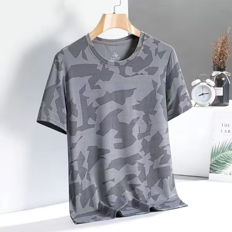 2024 Men'S Short-Sleeved T-Shirt Trendy Thin Crewneck Loose Youth Leisure Youth Popular - Image 1