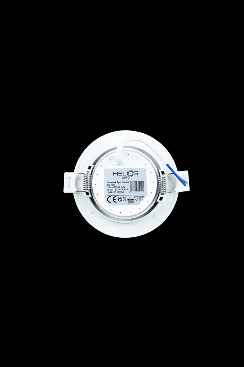 Helios Opto 5W Plastic White Case Round Spot 6500K White Hs 1209