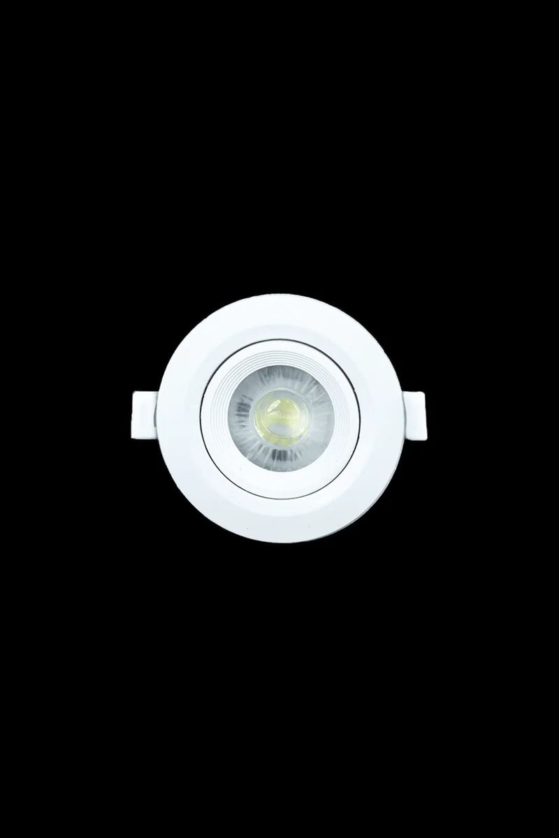 Helios Opto 5W Plastic White Case Round Spot 6500K White Hs 1209